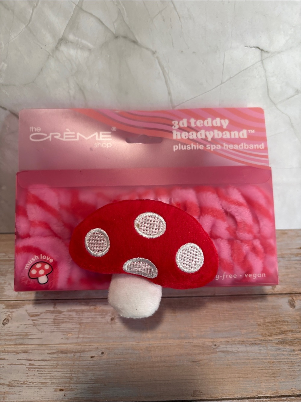 Red Mushroom Plushie Spa Headband